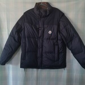 Moncler Verone Reversible Down Jacket with Detachable Sleeves